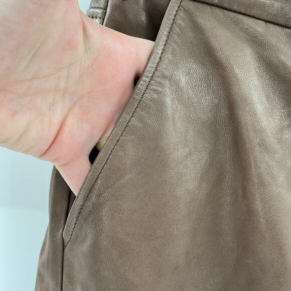 Citizens of Humanity Beverly Slouch Boot Leather Trouser - Brown - 24 - NWT - Picture 7 of 9